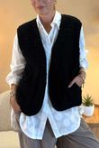 Made in Italy Arlo Sherpa Gilet Black /10 =